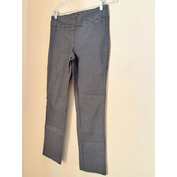 Hilary Radley Black White Check Slim Stretch Pants | Women’s Size 4 - Picture 2 of 4